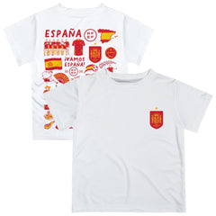 Spain National Team Vive La Fete Youth Impressions Artwork T-Shirt for sale - White 