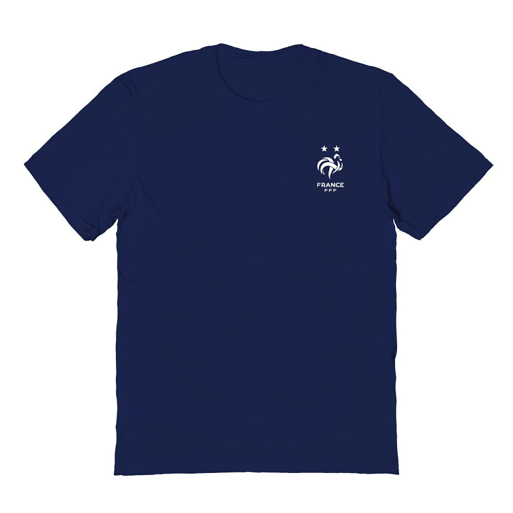 France National Team Vive La Fete Women's Impressions Artwork Fitted T-Shirt for sale - Navy 
