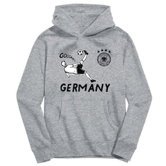 Germany National Team Vive La Fete Youth Chilena Style Hoodie for sale - Gray 