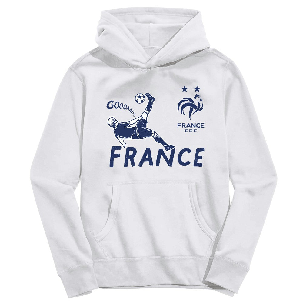 France National Team Vive La Fete Toddler Chilena Style Hoodie for sale - White 