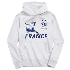 France National Team Vive La Fete Toddler Chilena Style Hoodie for sale - White 