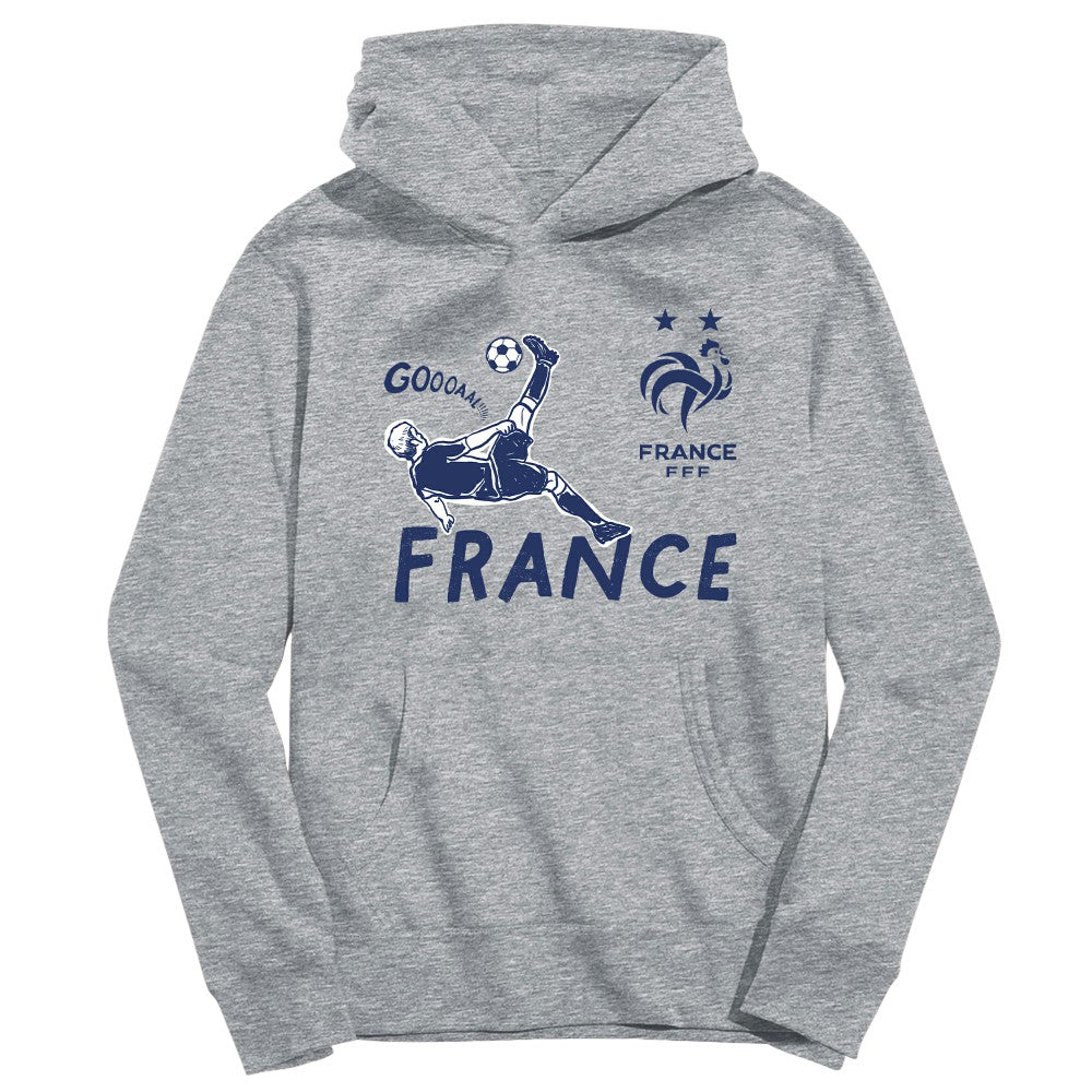 France National Team Vive La Fete Toddler Chilena Style Hoodie for sale - Gray 