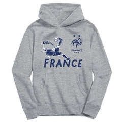 France National Team Vive La Fete Toddler Chilena Style Hoodie for sale - Gray 