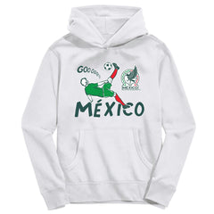 Mexico National Team Vive La Fete Toddler Chilena Style Hoodie for sale - White 