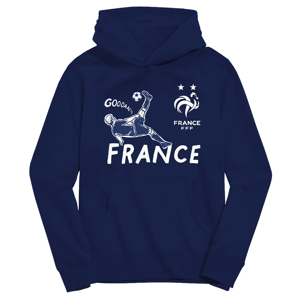 France National Team Vive La Fete Toddler Chilena Style Hoodie for sale - Navy 