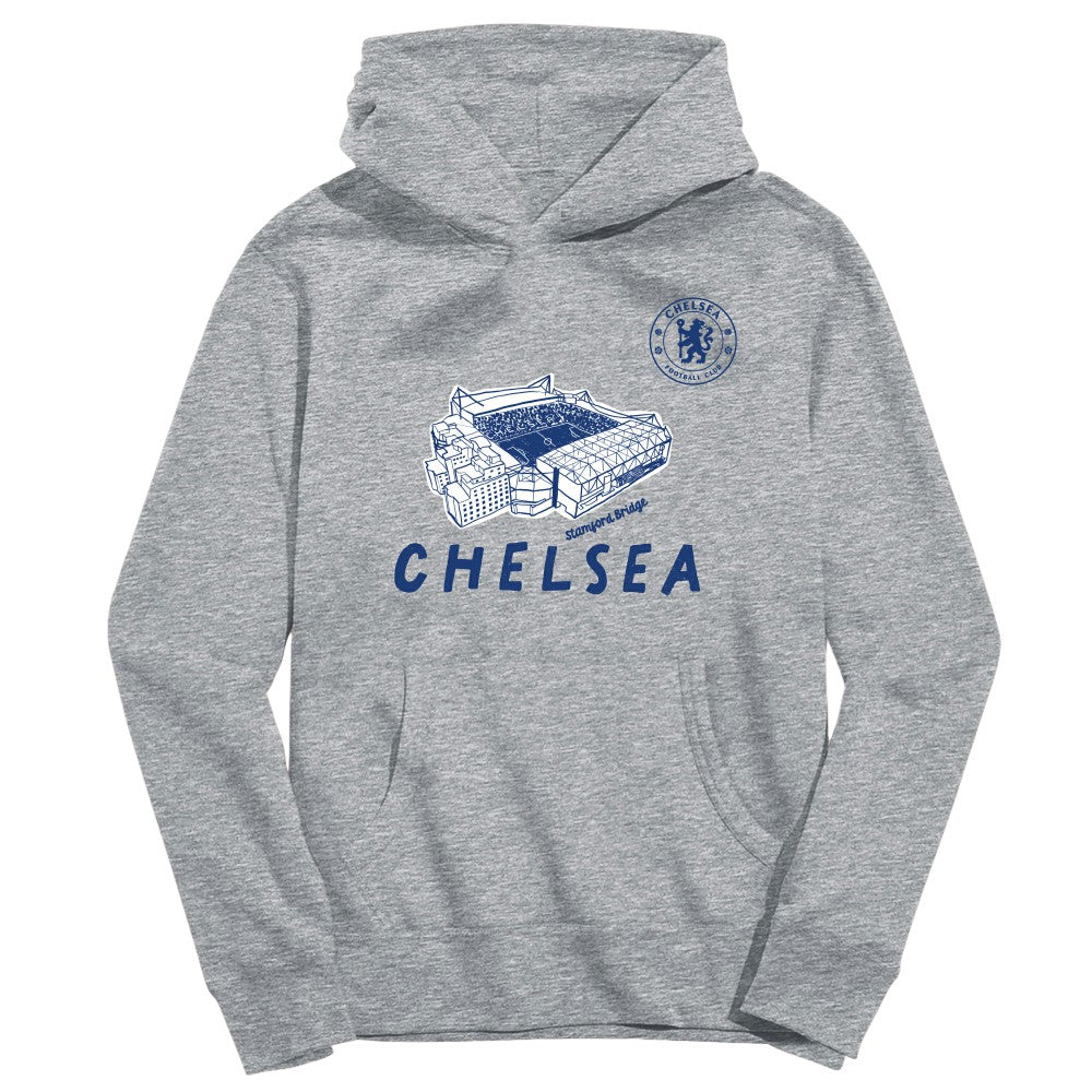 Chelsea Vive La Fete Youth Stadium Style Hoodie on sale - Gray 