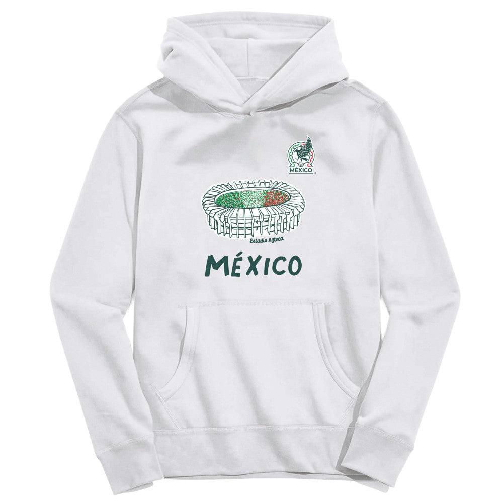 Mexico National Team Vive La Fete Youth Stadium Style Hoodie for sale - White 