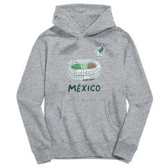 Mexico National Team Vive La Fete Youth Stadium Style Hoodie for sale - Gray 