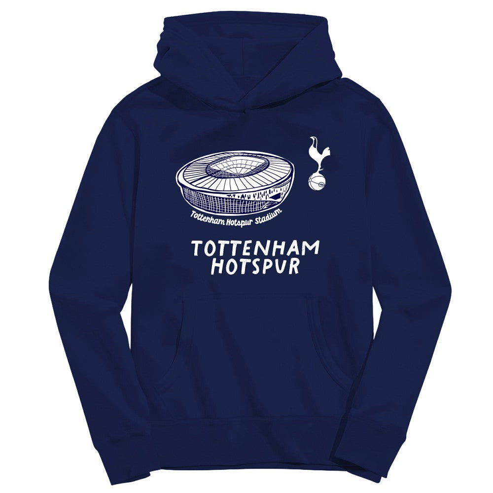 Tottenham Hotspur Vive La Fete Youth Stadium Style Hoodie Sale - Navy 