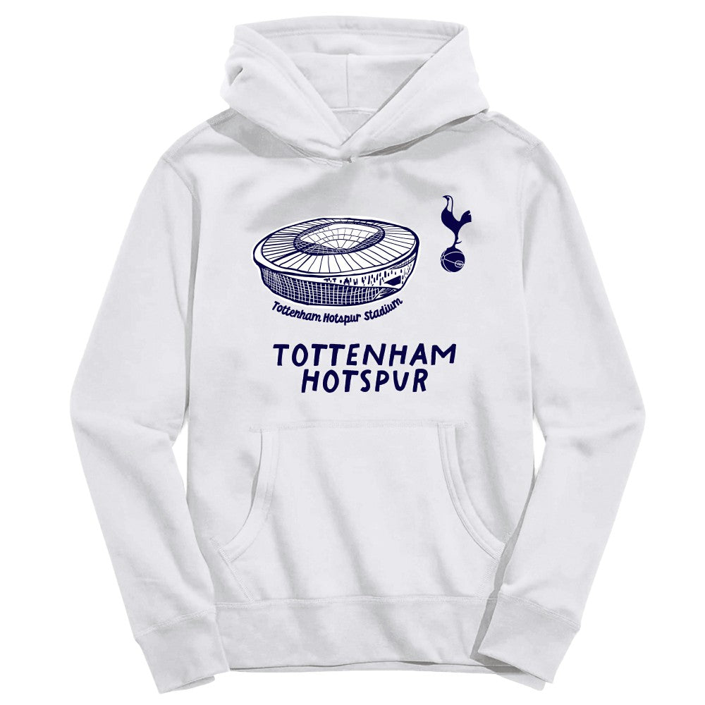 Tottenham Hotspur Vive La Fete Youth Stadium Style Hoodie Sale - White 
