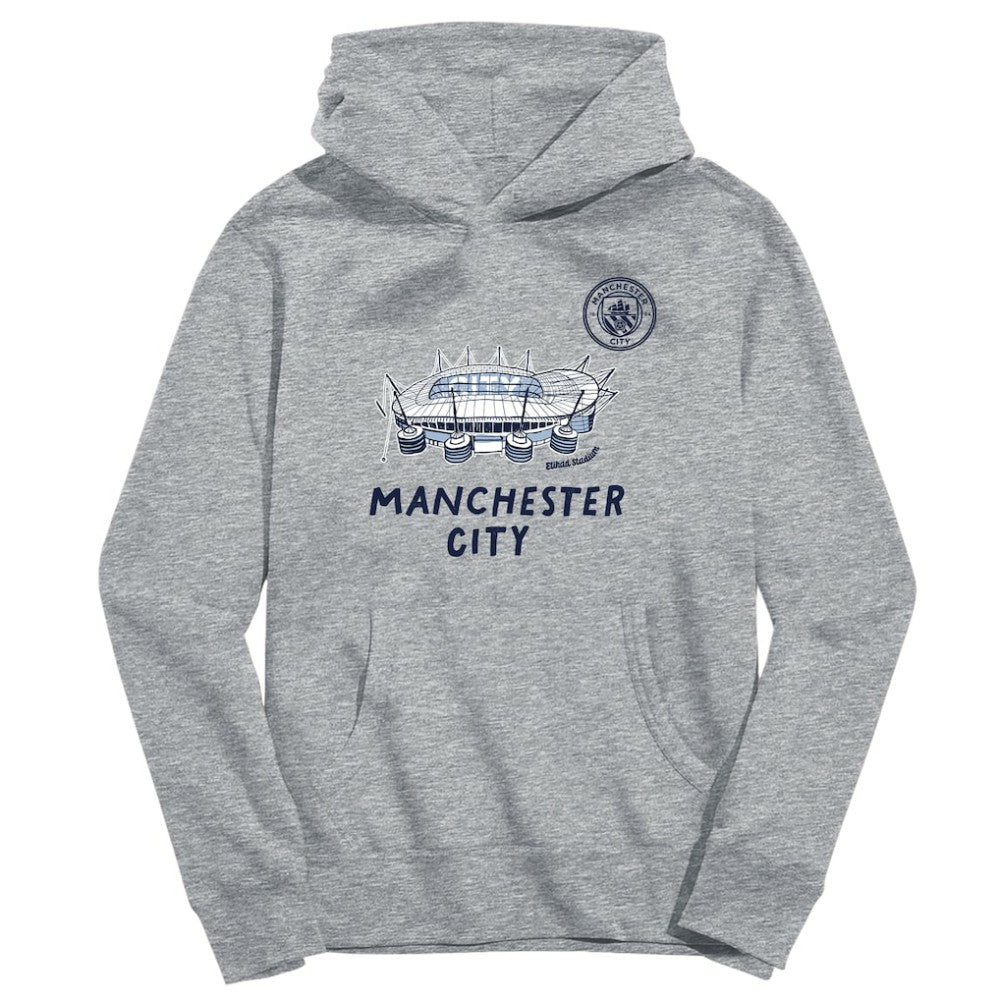 Manchester City Vive La Fete Toddler Stadium Style Hoodie Discount - Gray 