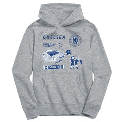 Chelsea Vive La Fete Youth Impressions Icons Hoodie on sale - Gray 