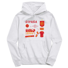 Spain National Team Vive La Fete Youth Impressions Icons Hoodie for sale - White 