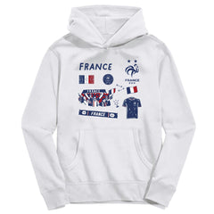 France National Team Vive La Fete Toddler Impressions Icons Hoodie for sale - White 