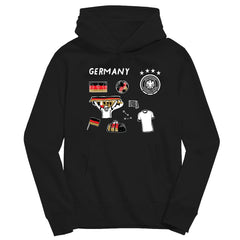 Germany National Team Vive La Fete Toddler Impressions Icons Hoodie for sale - Black 