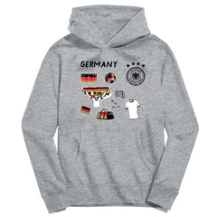 Germany National Team Vive La Fete Toddler Impressions Icons Hoodie for sale - Gray 