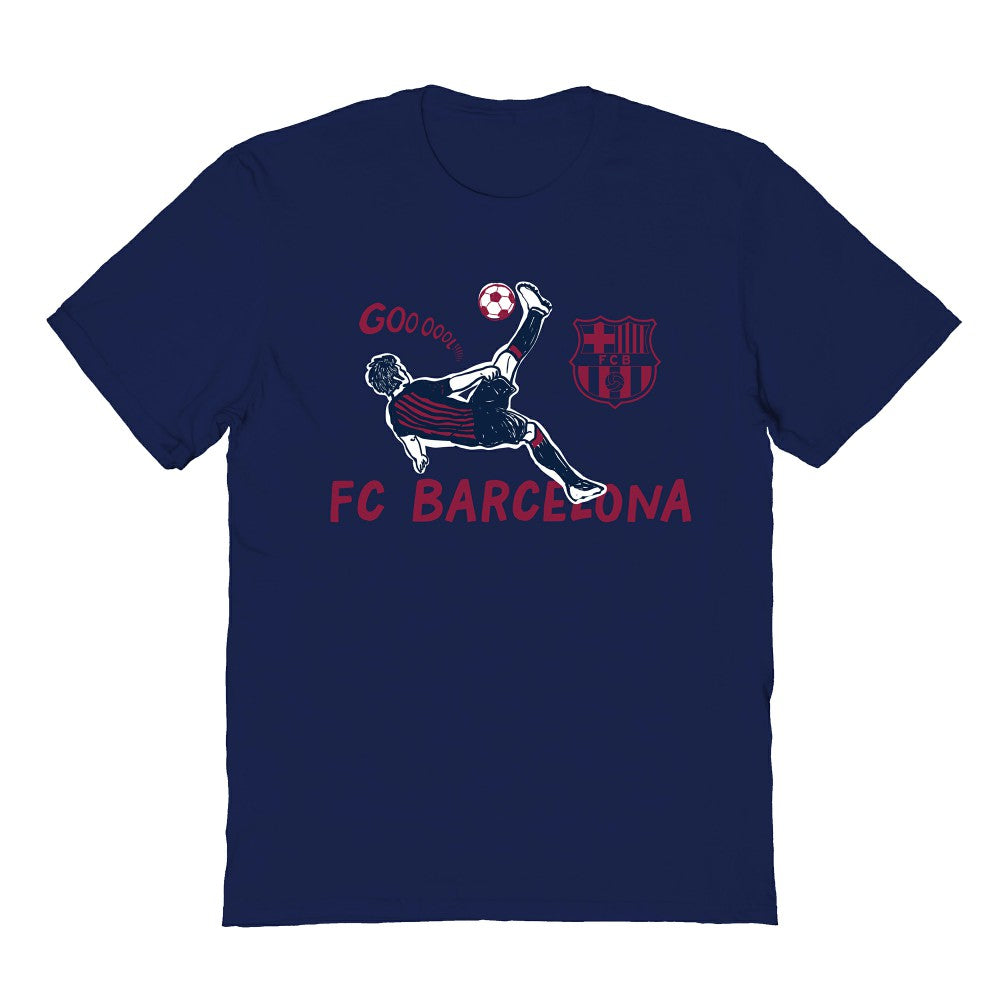 Barcelona Vive La Fete Youth Chilena Style T-Shirt on sale - Navy 
