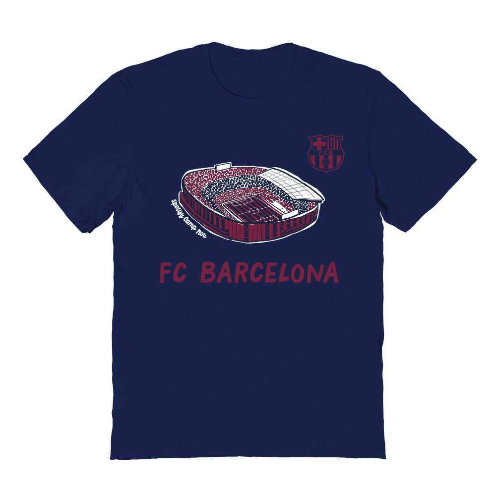 Barcelona Vive La Fete Youth Chilena Style T-Shirt on sale - Navy 