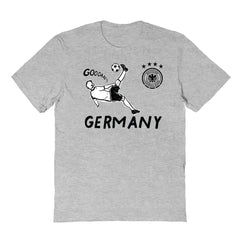 Germany National Team Vive La Fete Youth Chilena Style T-Shirt for sale - Gray 