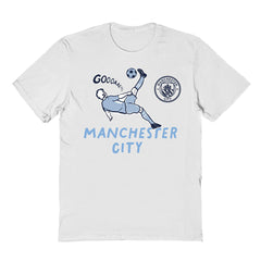 Manchester City Vive La Fete Youth Chilena Style T-Shirt Discount - White 