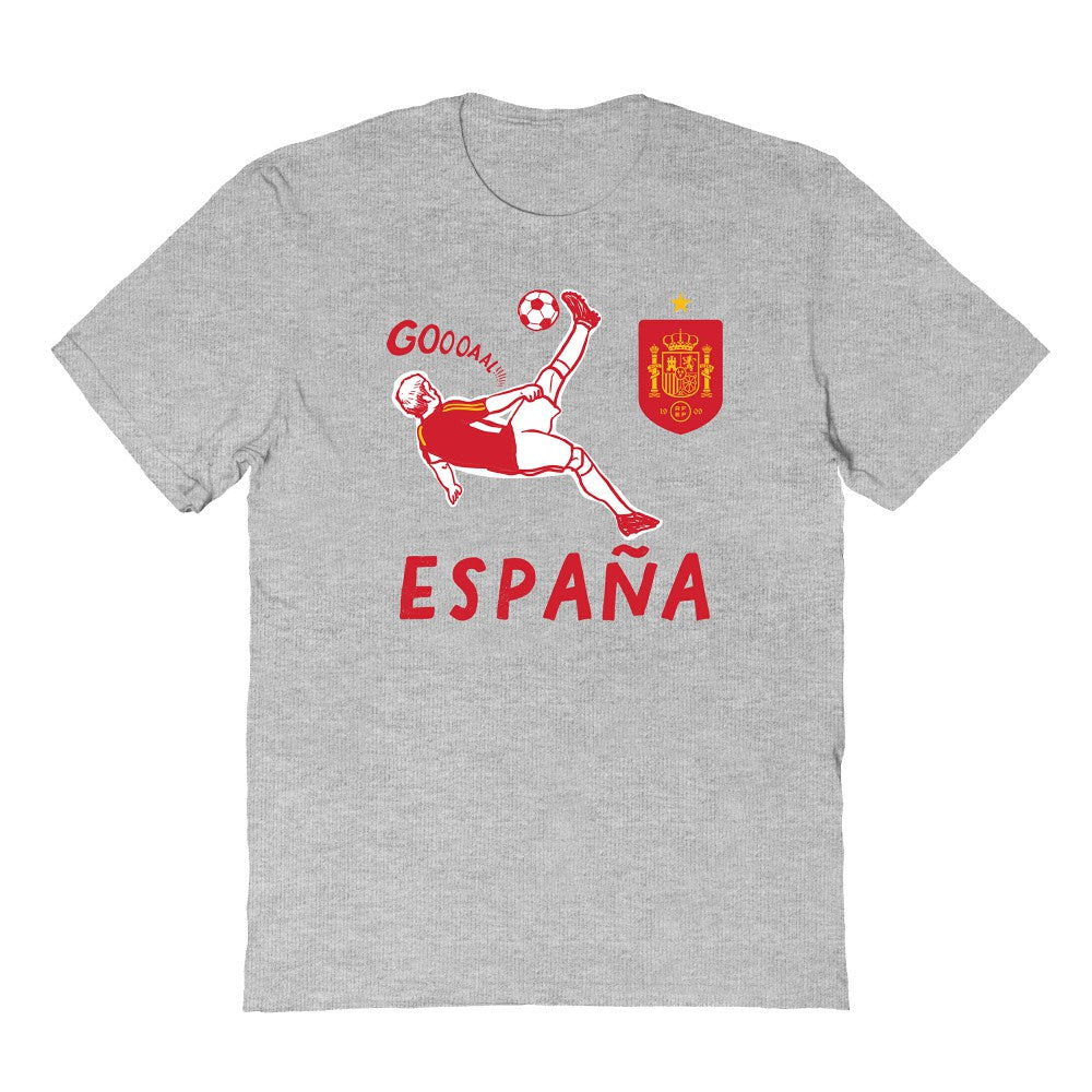 Spain National Team Vive La Fete Toddler Chilena Style T-Shirt for sale - Gray 