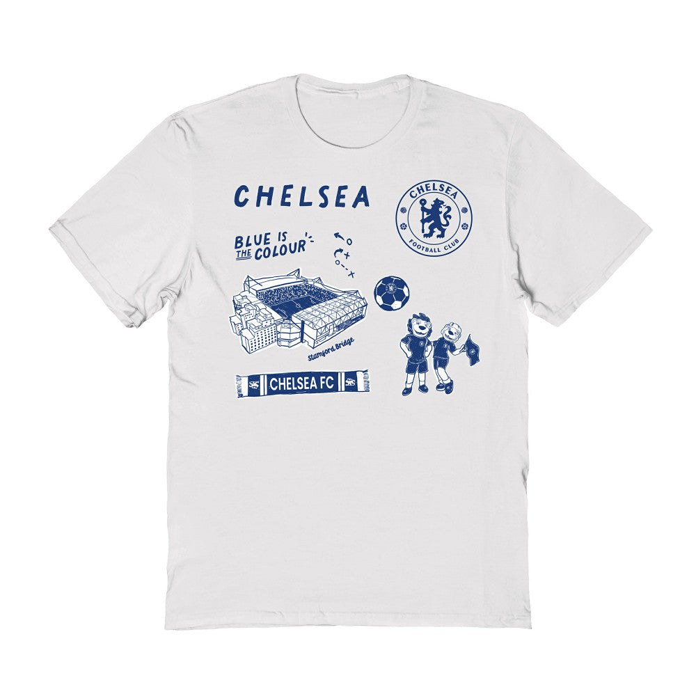 Chelsea Vive La Fete Toddler Impressions Icons T-Shirt on sale - White 