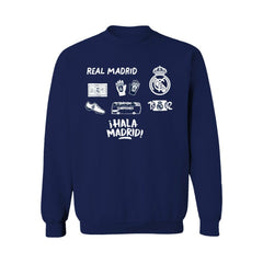 Real Madrid Vive La Fete Women's Impressions Icons Sweatshirt Discount - Navy 