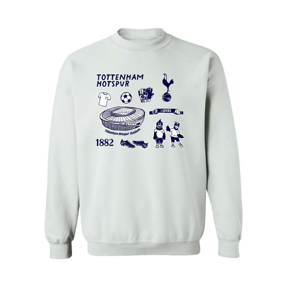 Tottenham Hotspur Vive La Fete Women's Impressions Icons Sweatshirt Sale - White 