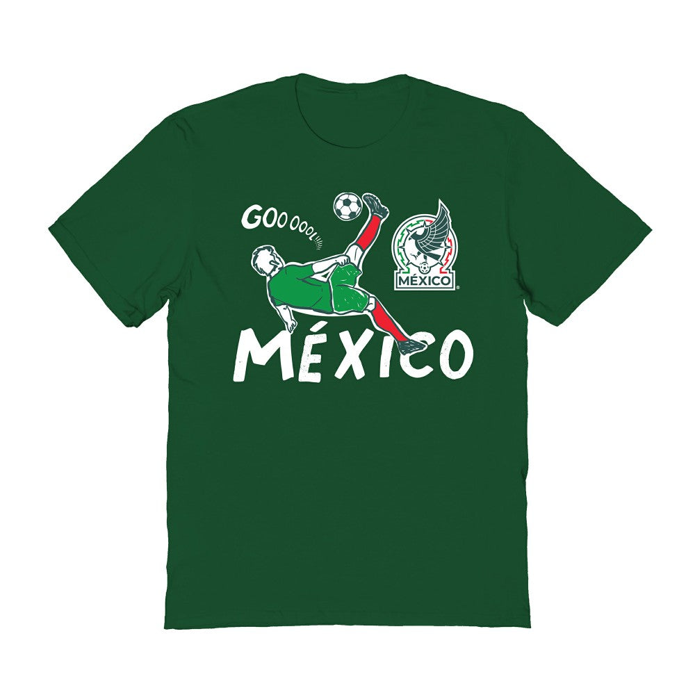 Mexico National Team Vive La Fete Women's Chilena Style T-Shirt for sale - Green 