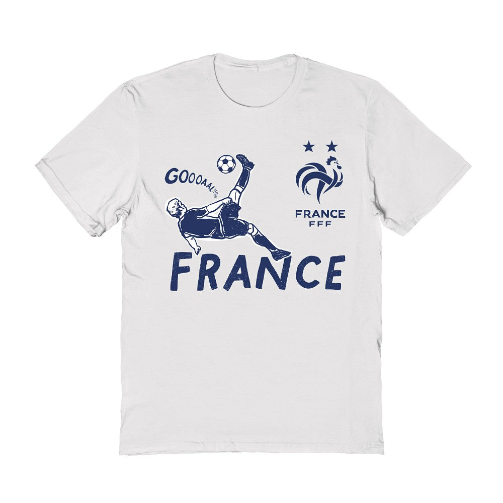 France National Team Vive La Fete Women's Chilena Style T-Shirt for sale - White 