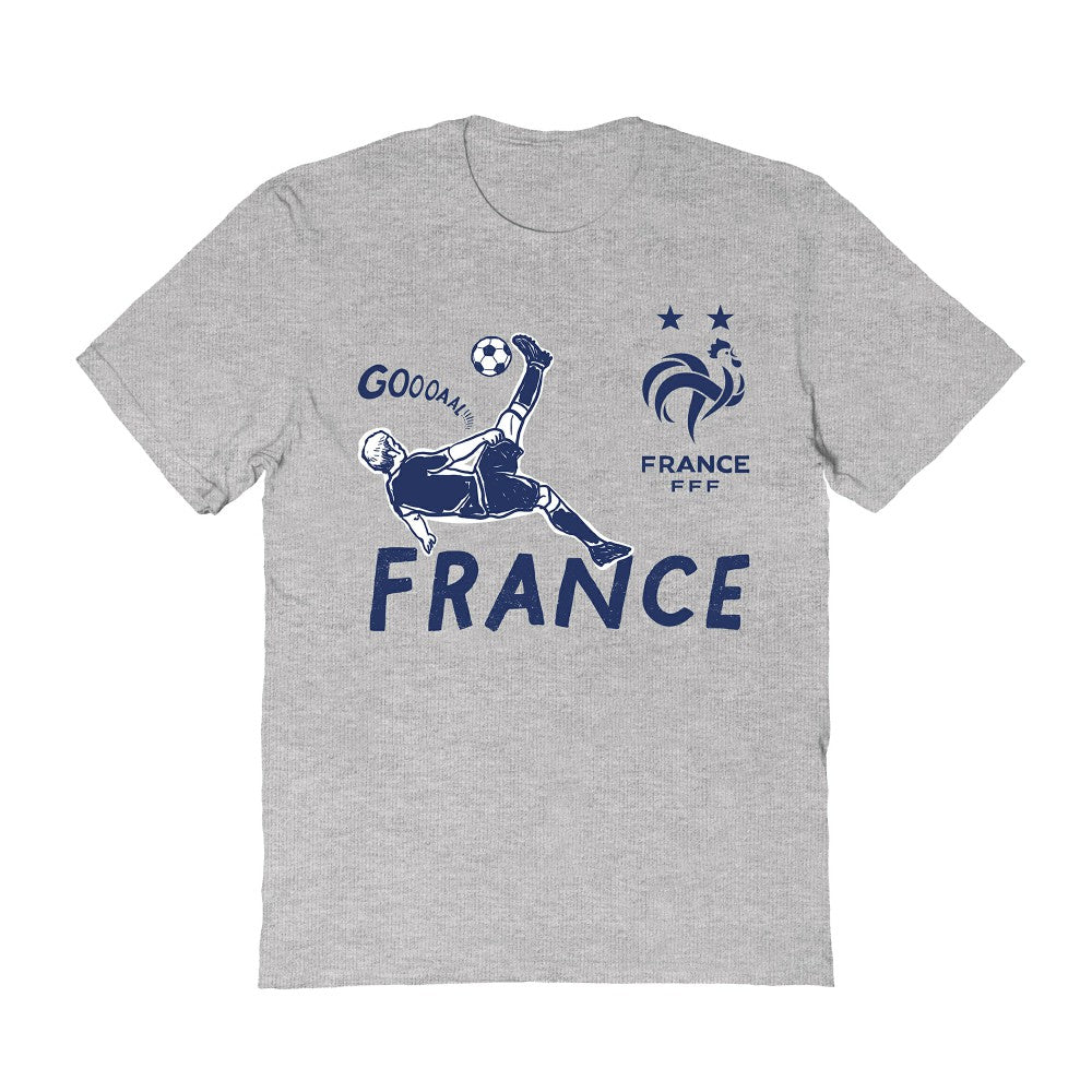 France National Team Vive La Fete Women's Chilena Style T-Shirt for sale - Gray 