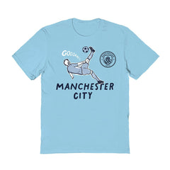 Manchester City Vive La Fete Women's Chilena Style T-Shirt Discount - Light Blue 