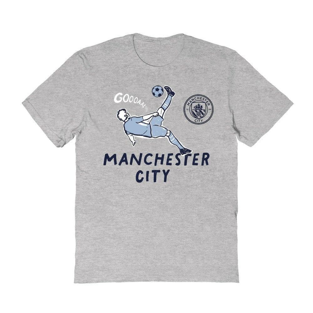Manchester City Vive La Fete Women's Chilena Style T-Shirt Discount - Gray 