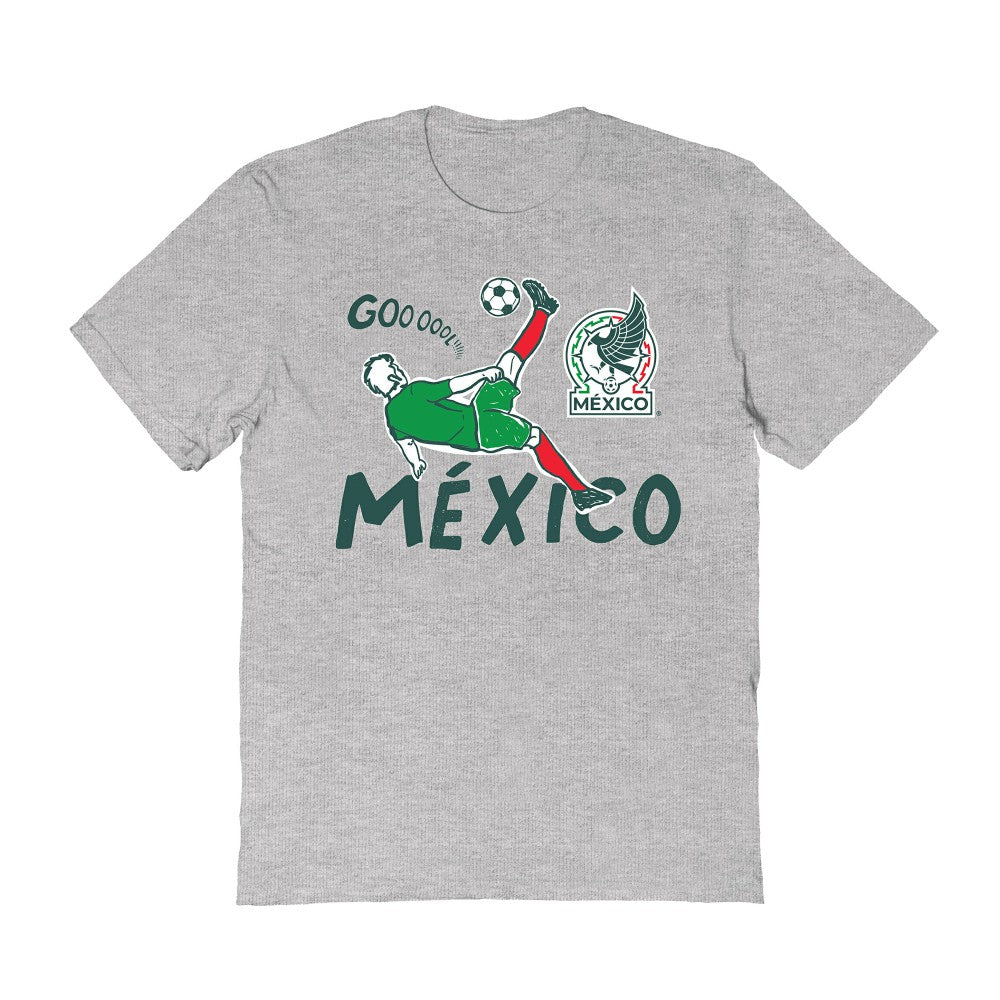 Mexico National Team Vive La Fete Women's Chilena Style T-Shirt for sale - Gray 