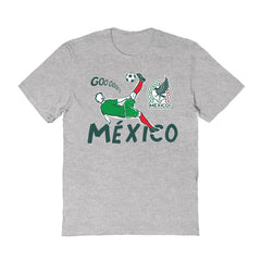 Mexico National Team Vive La Fete Women's Chilena Style T-Shirt for sale - Gray 