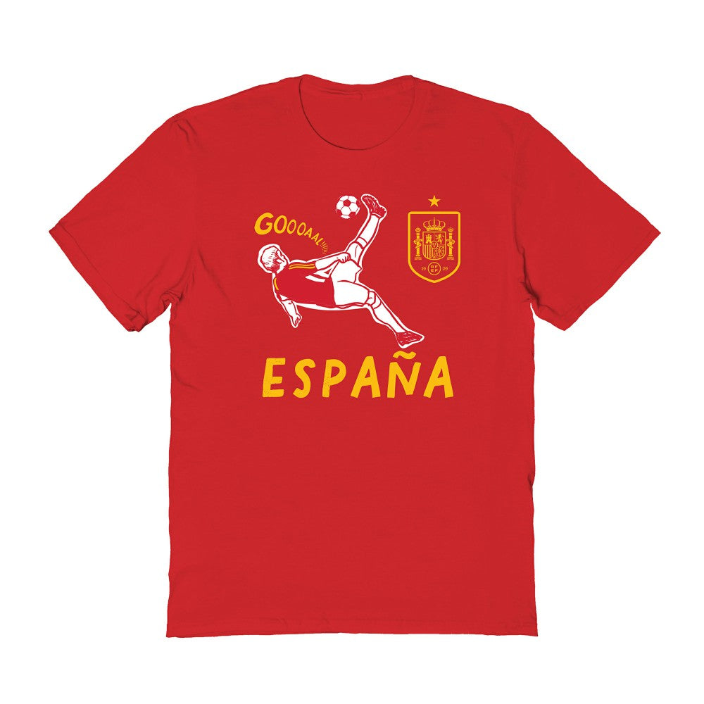 Spain National Team Vive La Fete Women's Chilena Style T-Shirt for sale - Red 