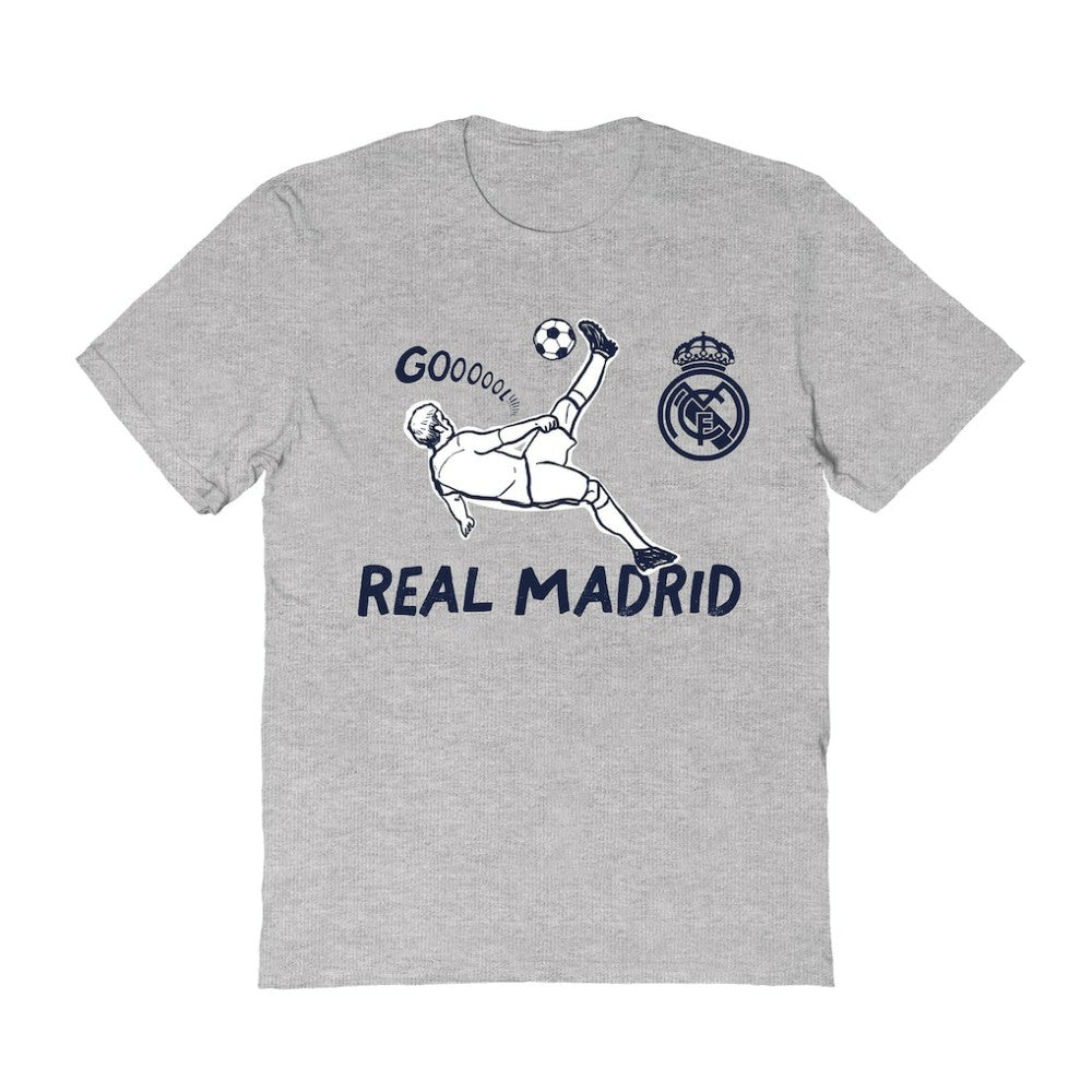 Real Madrid Vive La Fete Women's Chilena Style T-Shirt Discount - Gray 