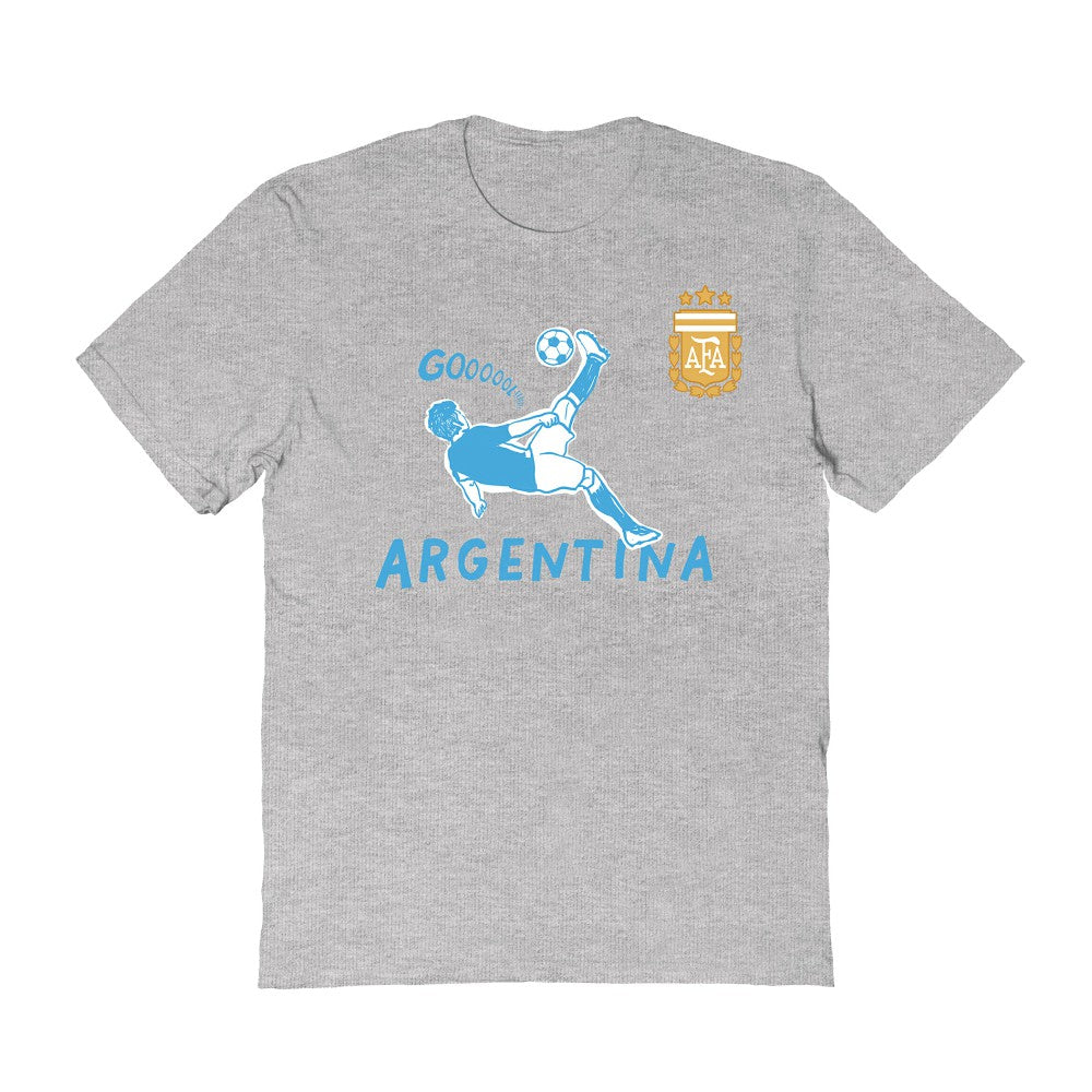 Argentina National Team Vive La Fete Women's Chilena Style T-Shirt for sale - Gray 