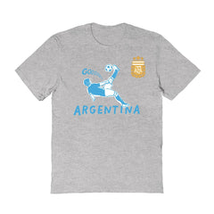 Argentina National Team Vive La Fete Women's Chilena Style T-Shirt for sale - Gray 