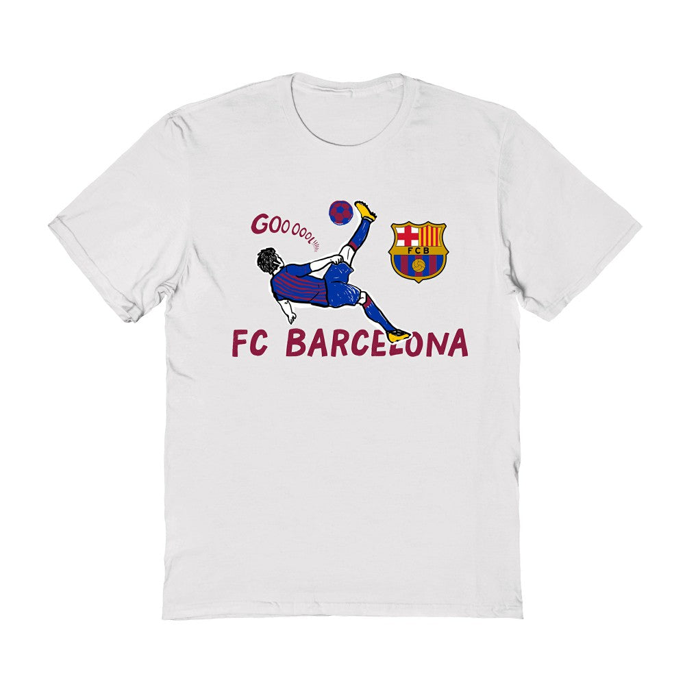 Barcelona Vive La Fete Women's Chilena Style T-Shirt on sale - White 