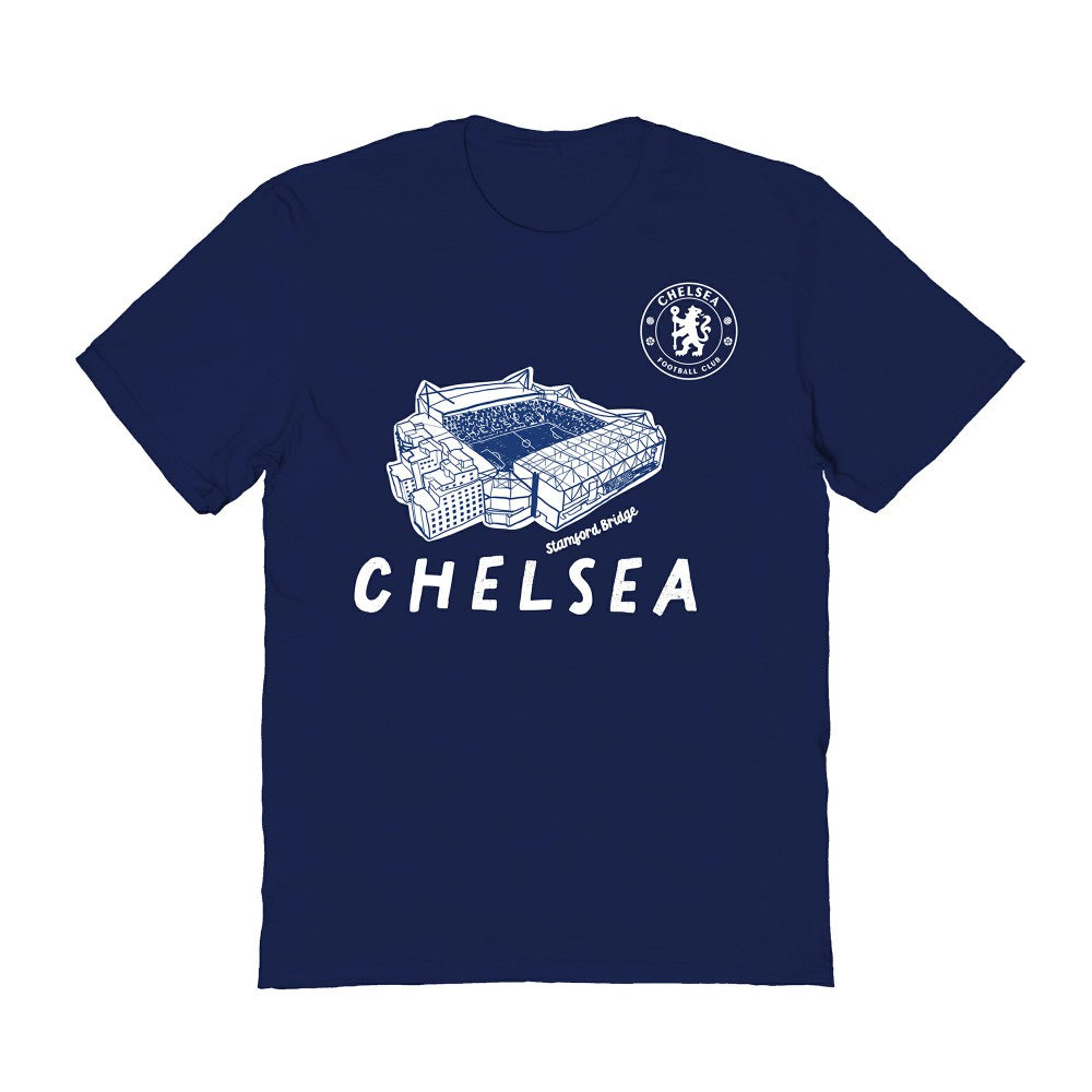 Chelsea Vive La Fete Women's Stadium Style T-Shirt on sale - Navy 