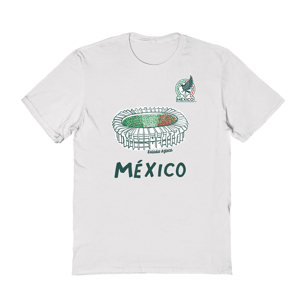 Mexico National Team Vive La Fete Women's Stadium Style T-Shirt for sale - White 