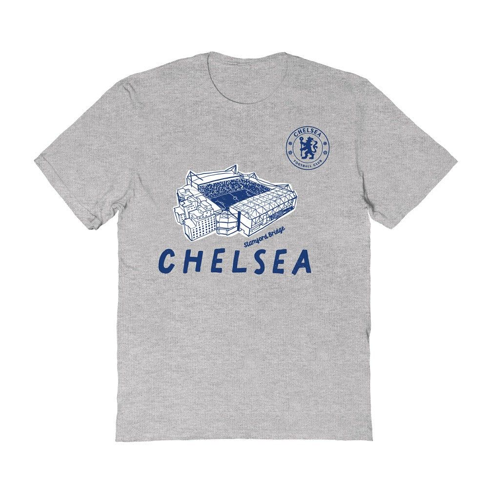 Chelsea Vive La Fete Women's Stadium Style T-Shirt on sale - Gray 