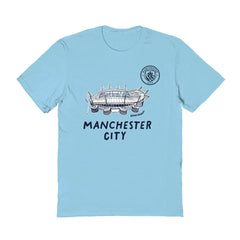 Manchester City Vive La Fete Women's Stadium Style T-Shirt Discount - Light Blue 