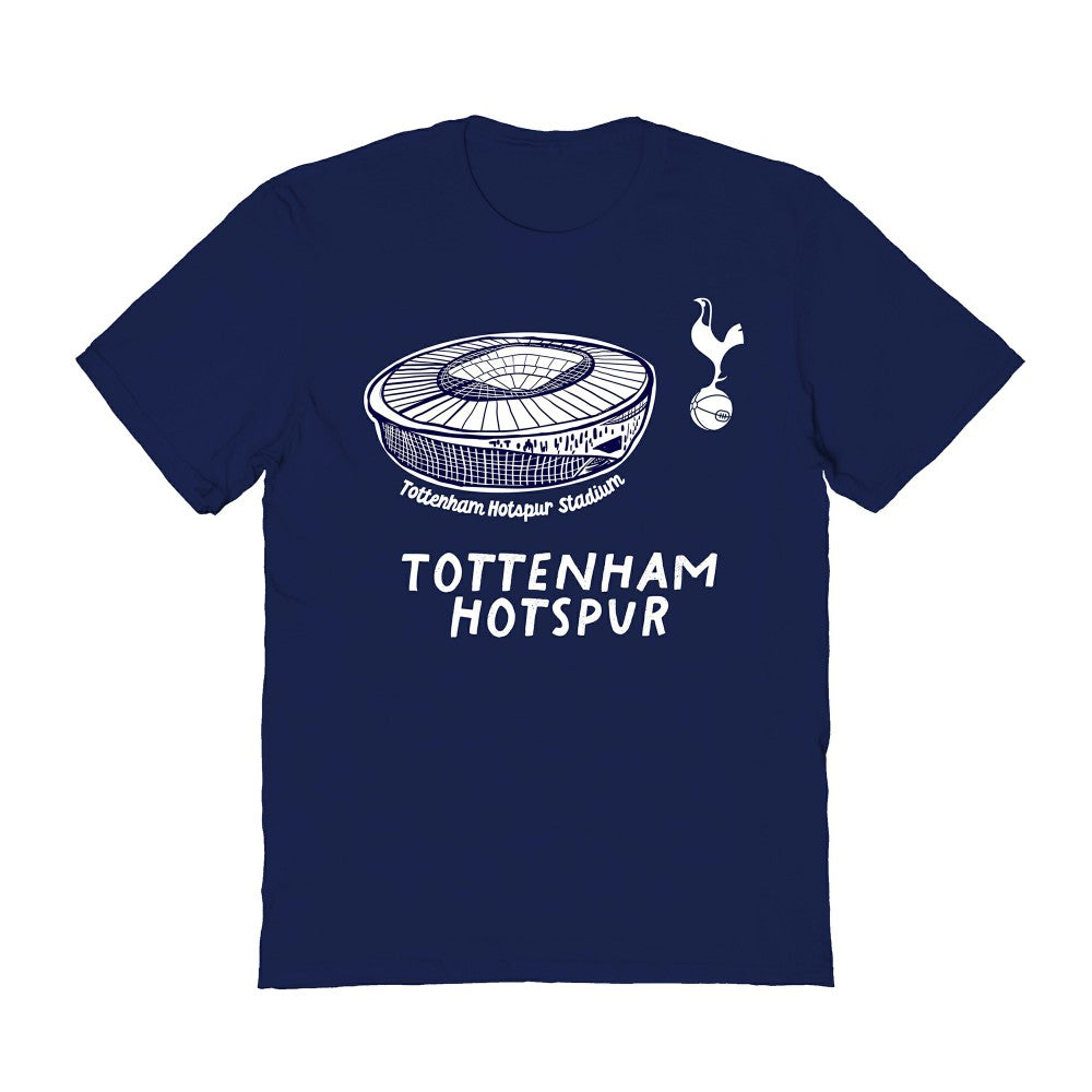 Tottenham Hotspur Vive La Fete Women's Stadium Style T-Shirt Sale - Navy 