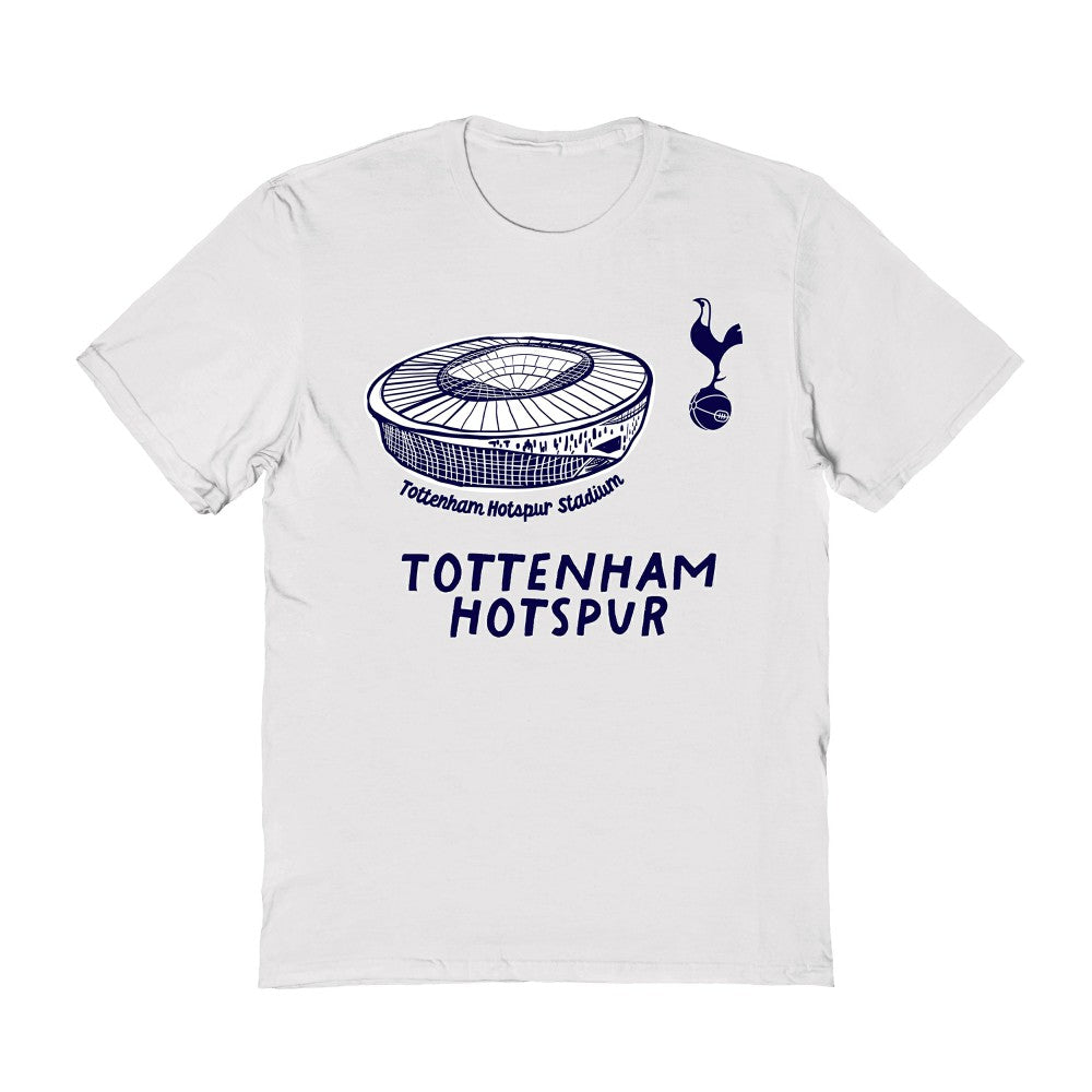 Tottenham Hotspur Vive La Fete Women's Stadium Style T-Shirt Sale - White 
