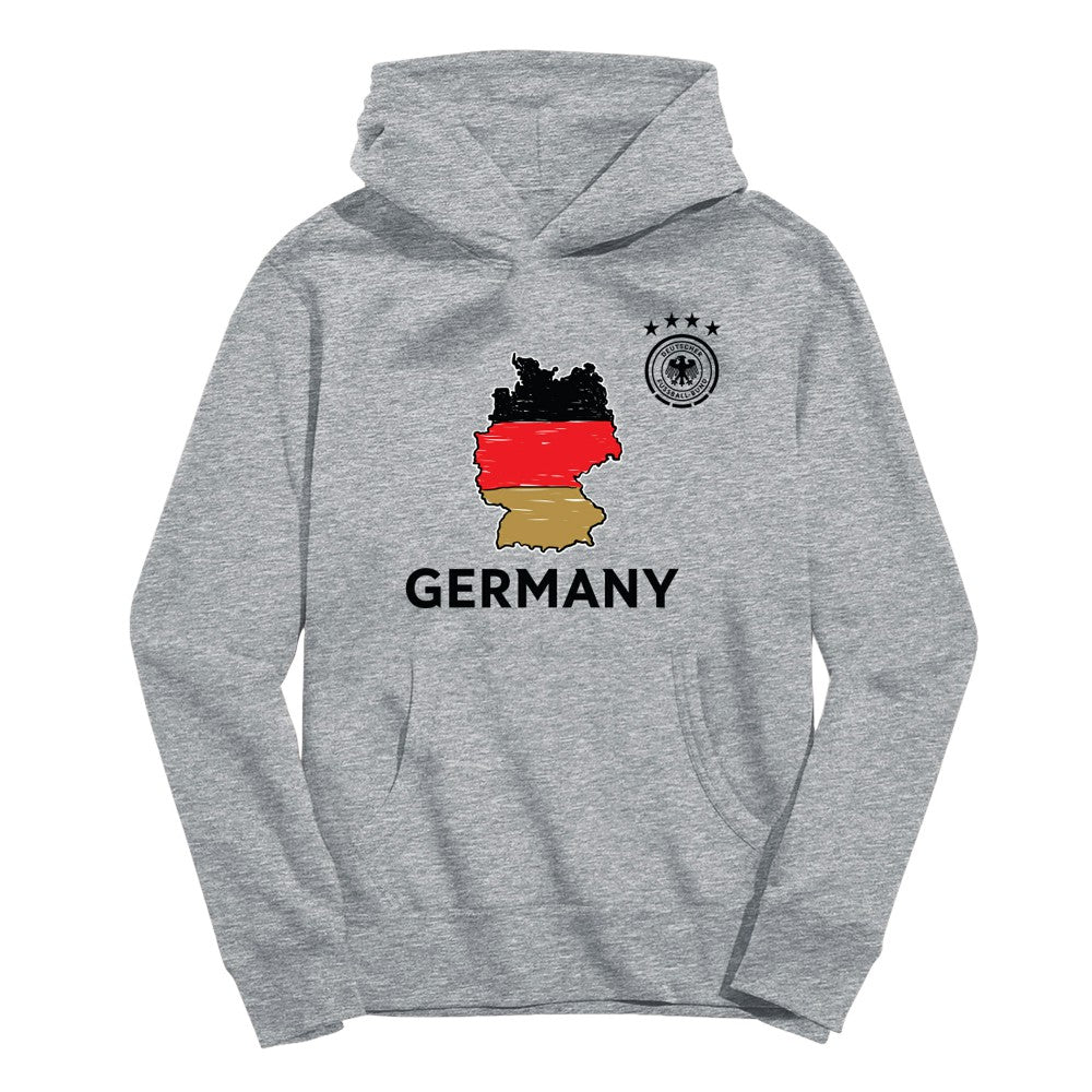 Germany National Team Vive La Fete Toddler Map Style Hoodie for sale - Gray 