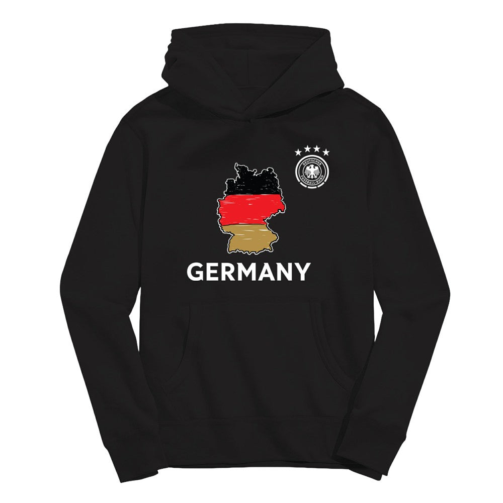 Germany National Team Vive La Fete Toddler Map Style Hoodie for sale - Black 