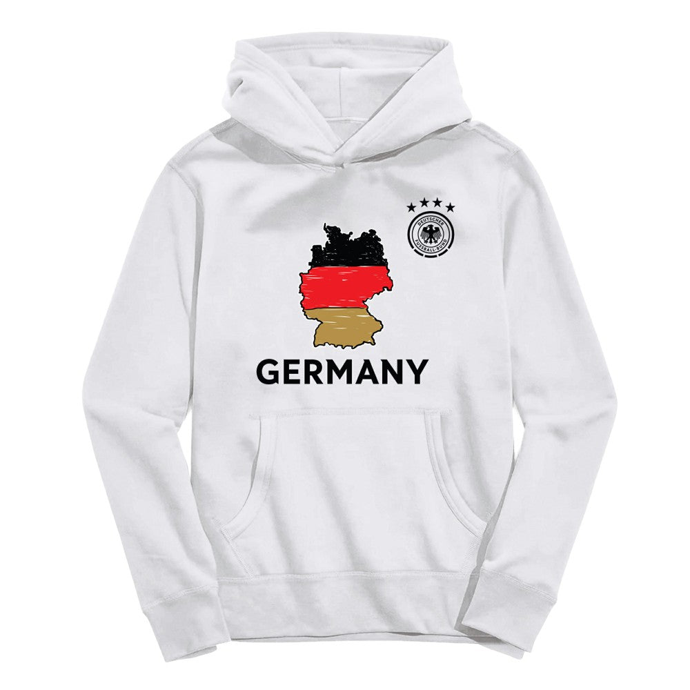 Germany National Team Vive La Fete Toddler Map Style Hoodie for sale - White 