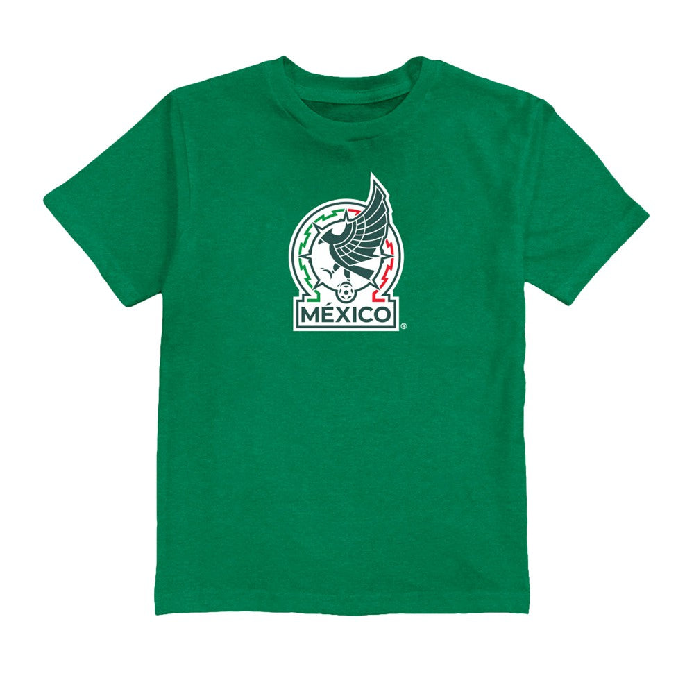 Santiago Gimenez Mexico National Team Vive La Fete Youth Player Name & Number Color Badge T-Shirt for sale - Green 